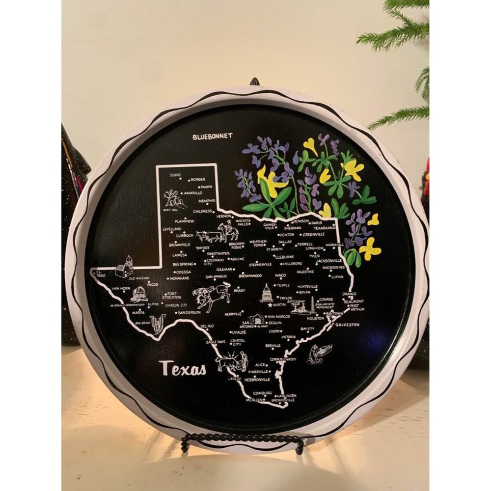 Vintage Texas Souvenir Tray